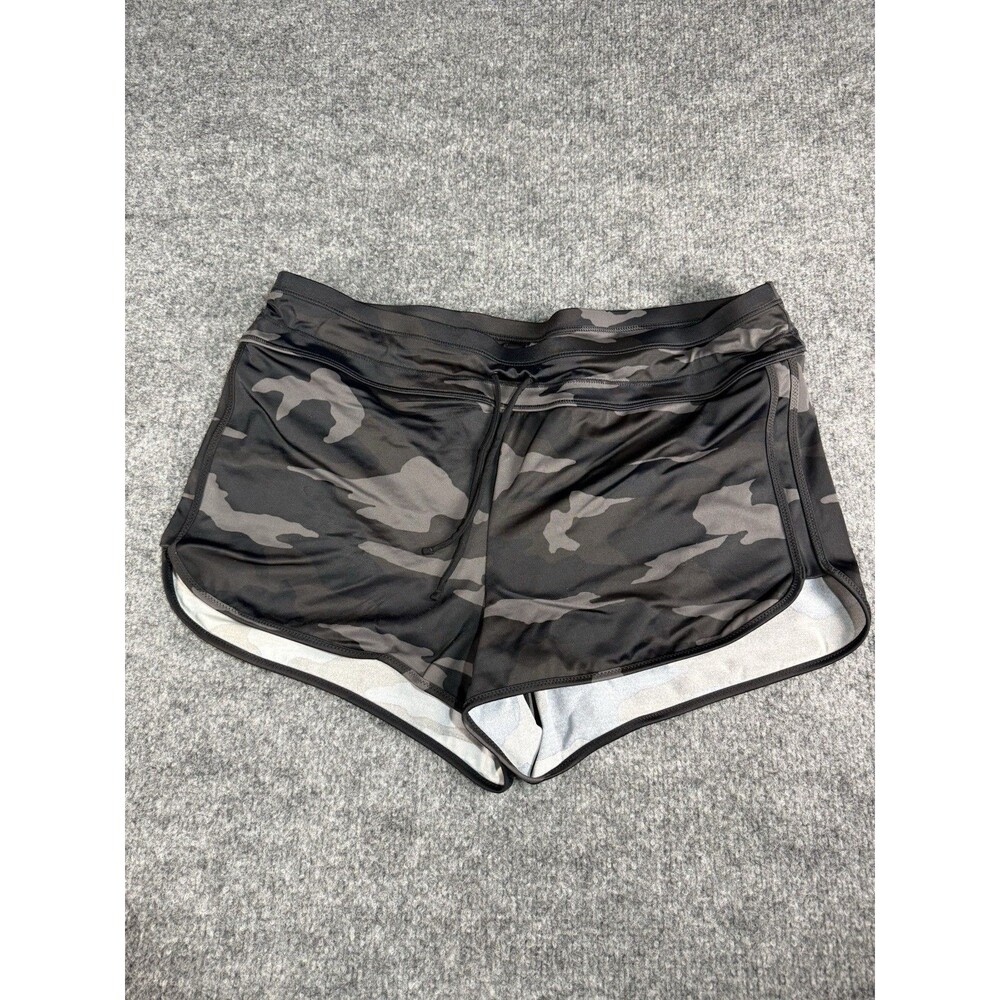 Athleta Run With It Shorts β Womenβs Large β Gray Camo β 2β Inseam β Running